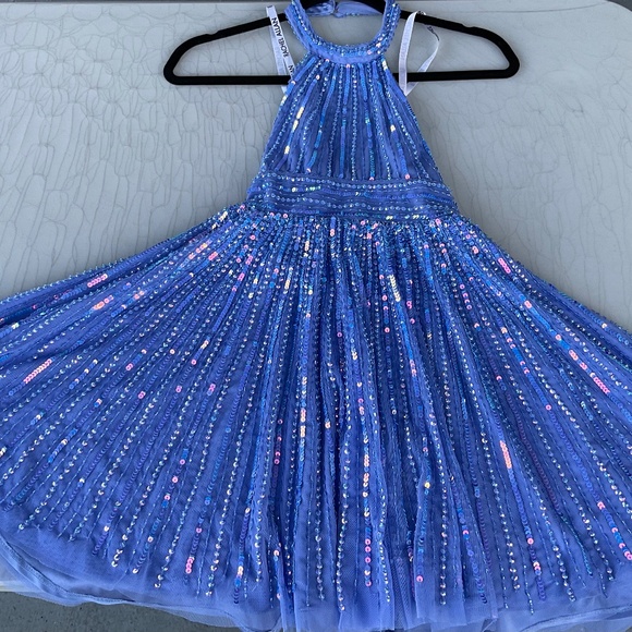 Rachel Allan sequin pageant dress/cocktail dress little girl size 10